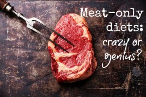 Raw Fresh Meat Ribeye Steak And Meat Fork On Dark Metal Background