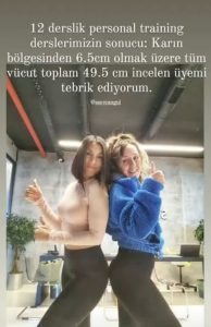 Canan Yıldırım'ın İzmir Urla ve Güzelbahçedeki personal training dersleri ile 49,5 cm inceldi